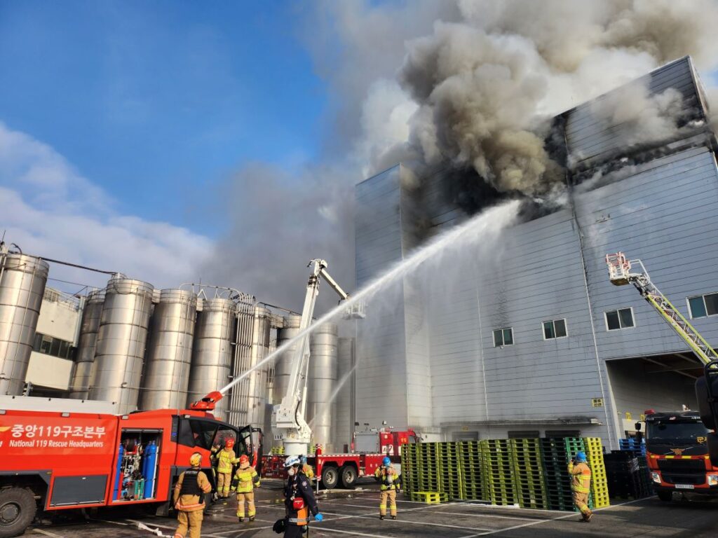 시흥소방서, SPC삼립 공장 화재서 초기 대응 빛났다