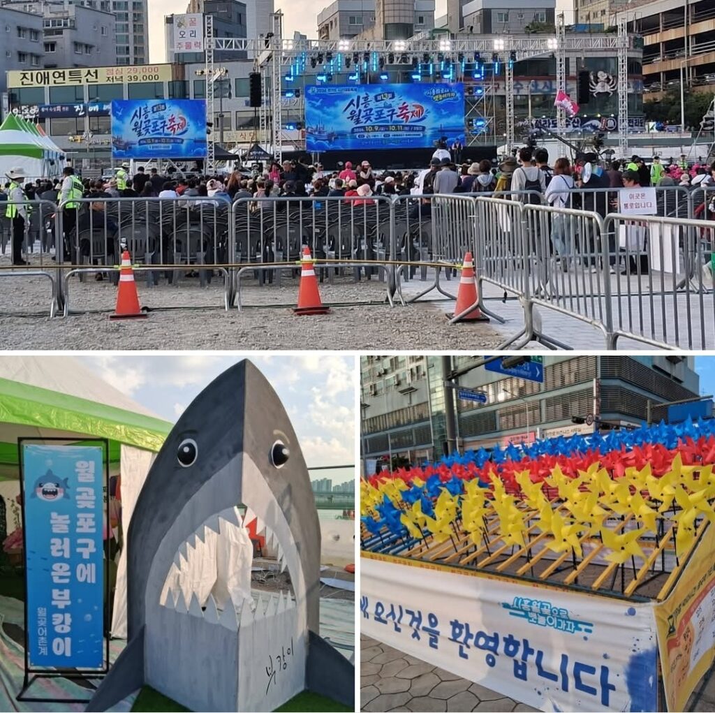 월곶포구축제는 무대 중심의 축제 / 소래포구축제는 포구 전체가 무대